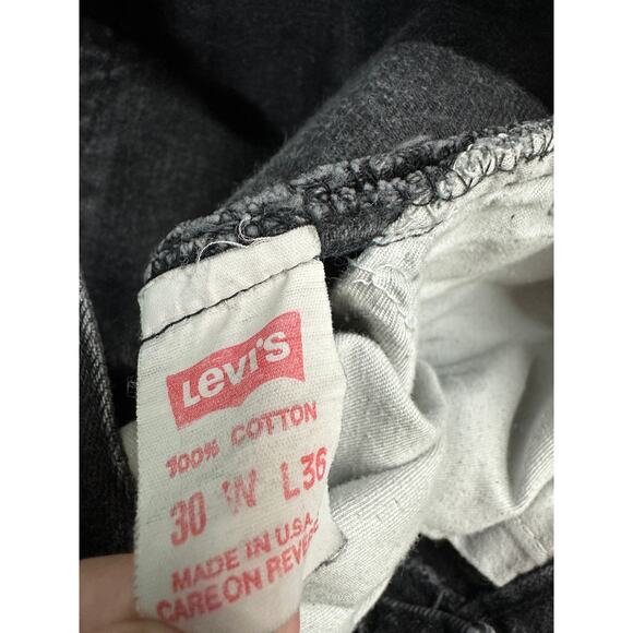 Vtg Levi's 501 1980s Denim Jeans Men 30x31 Button Fly Raw Hem Made in USA #552 - Picture 11 of 13